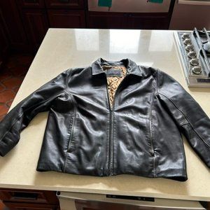 Men's XL Marc New York Black Leather Jacket